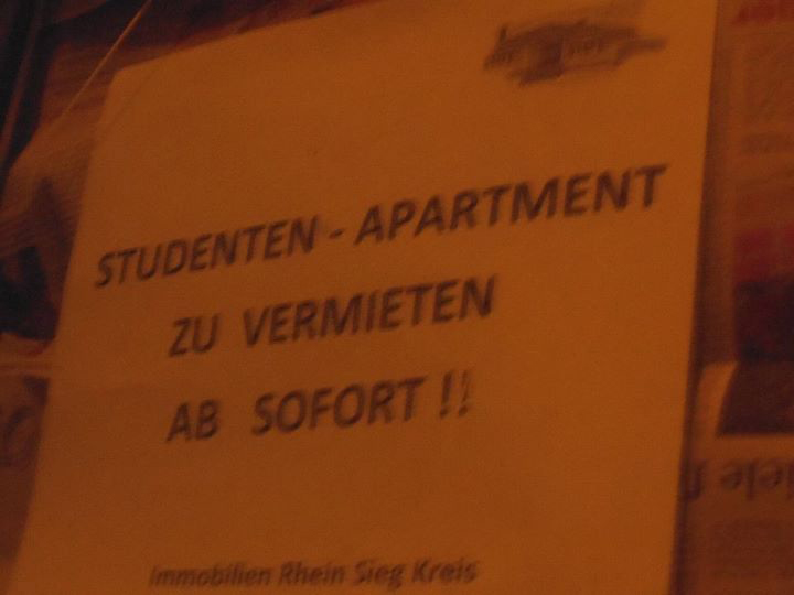Studenten-Apartment zu vermieten ab sofort!