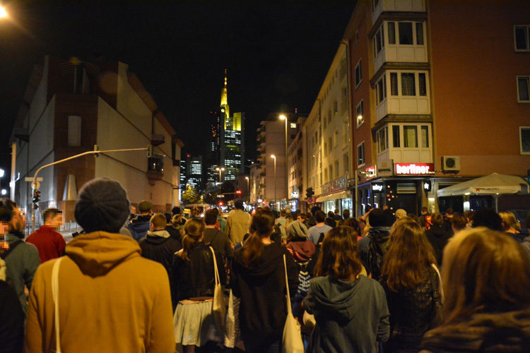 Sponti durch die Innenstadt zum Frankfurter Römer