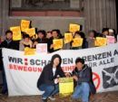 Protestierende Flüchtlinge suchen Schutz in Votivkirche Protestierende Flüchtlinge suchen Schutz in Votivkirche