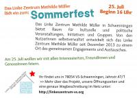 Flyer Sommerfest 2