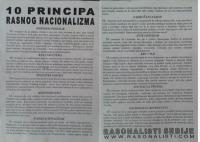 flyer of rasonalisti srbije spread on concerts